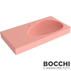 Bocchi - BOCCHI Etna Etajerli Lavabo, 90 cm, Mat Somon