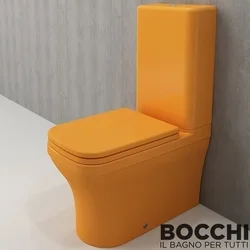 Bocchi - BOCCHI Scala Arch Klozet Rezervuar Seti, Mandalina Sarısı