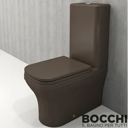 Bocchi - BOCCHI Scala Arch Klozet Rezervuar Seti, Mat Kahve