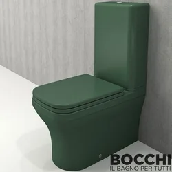 Bocchi - BOCCHI Scala Arch Klozet Rezervuar Kombinasyon, Mat Yeşil