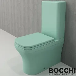 Bocchi - BOCCHI Scala Arch Klozet Rezervuar Kombinasyon, Mat Mint Yeşil