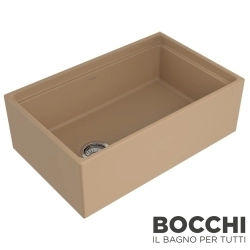 Bocchi - BOCCHI Conptempo Step Rim Seramik Eviye, 76 cm, Kaşmir