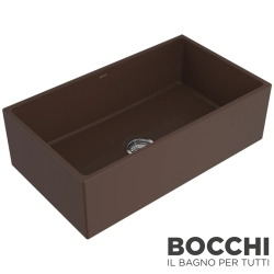 Bocchi - BOCCHI Conptempo Seramik Eviye, 84 cm, Mat Kahve