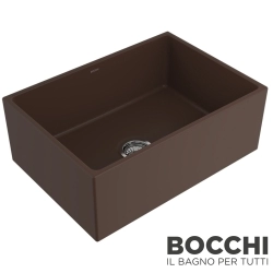 Bocchi - BOCCHI Conptempo Seramik Eviye, 68 cm, Mat Kahve