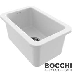 Bocchi - BOCCHI Sotto Seramik Eviye, 46 cm, Parlak Beyaz
