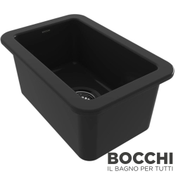 Bocchi - BOCCHI Sotto Seramik Eviye, 46 cm, Parlak Siyah