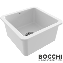 Bocchi - BOCCHI Sotto Seramik Eviye, 46 cm, Parlak Beyaz