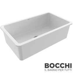 Bocchi - BOCCHI Sotto Seramik Eviye, 81 cm, Parlak Beyaz