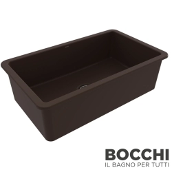 Bocchi - BOCCHI Sotto Seramik Eviye, 81 cm, Mat Kahve