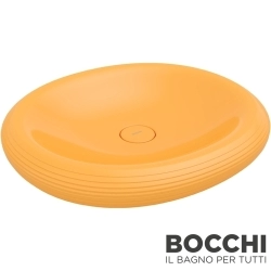 Bocchi - BOCCHI Strata Çanak Lavabo, 60 cm, Mandalina Sarısı
