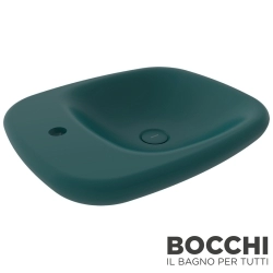 Bocchi - BOCCHI Fenice Çanak Lavabo, 54 cm, Mat Petrol Mavisi