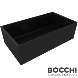 Bocchi - BOCCHI Conptempo Step Rim Seramik Eviye, 84 cm, Mat Siyah