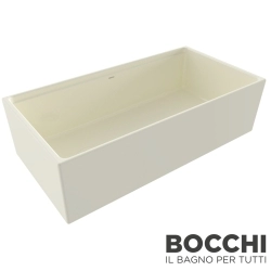 Bocchi - BOCCHI Conptempo Step Rim Seramik Eviye, 91 cm, Bisküvi