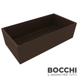 Bocchi - BOCCHI Conptempo Step Rim Seramik Eviye, 91 cm, Mat Kahve