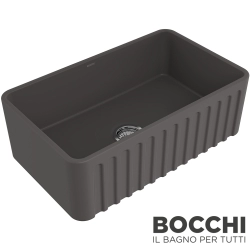 Bocchi - BOCCHI Lavello Desenli Seramik Eviye, 76 cm, Antrasit