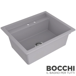 Bocchi - BOCCHI Baveno Gizli Seramik Eviye Sistemi, 68 cm, Gri