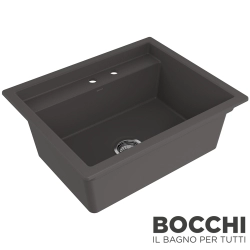Bocchi - BOCCHI Baveno Gizli Seramik Eviye Sistemi, 68 cm, Antrasit