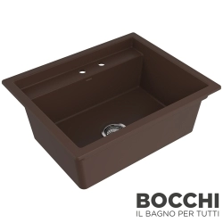Bocchi - BOCCHI Baveno Gizli Seramik Eviye Sistemi, 68 cm, Mat Kahve