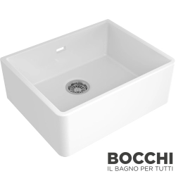 Bocchi - BOCCHI Lavello Seramik Eviye, 60 cm, Parlak Beyaz