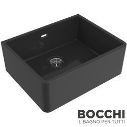Bocchi - BOCCHI Lavello Seramik Eviye, 60 cm, Parlak Siyah