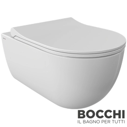Bocchi - BOCCHI Speciale Swirl Jet Flush Yıkama Kanalsız Asma Klozet, Parlak Beyaz