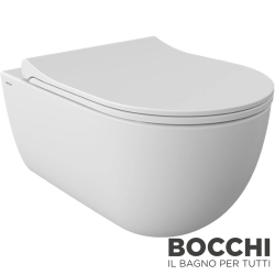 Bocchi - BOCCHI Speciale Swirl Jet Flush Yıkama Kanalsız Asma Klozet, Mat Beyaz