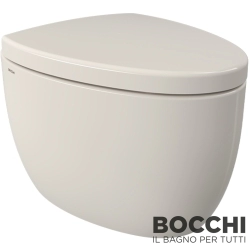 Bocchi - BOCCHI Etna Rimless Kanalsız Asma Klozet, Bisküvi