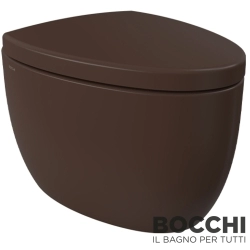 Bocchi - BOCCHI Etna Rimless Kanalsız Asma Klozet, Mat Kahve