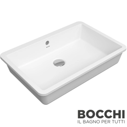Bocchi - BOCCHI Milano Tezgah Altı Lavabo, 55 cm, Mat Beyaz