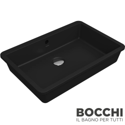 Bocchi - BOCCHI Milano Tezgah Altı Lavabo, 55 cm, Mat Siyah