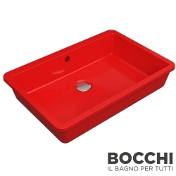 Bocchi - BOCCHI Milano Tezgah Altı Lavabo, 55 cm, Kırmızı