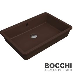 Bocchi - BOCCHI Milano Tezgah Altı Lavabo, 55 cm, Mat Kahve