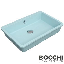 Bocchi - BOCCHI Milano Tezgah Altı Lavabo, 55 cm, Mat Buz Mavisi