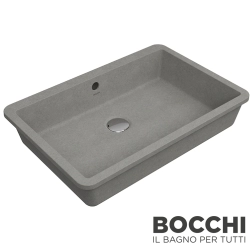 Bocchi - BOCCHI Milano Tezgah Altı Lavabo, 55 cm, Mat Beton