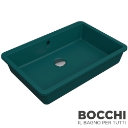 Bocchi - BOCCHI Milano Tezgah Altı Lavabo, 55 cm, Mat Petrol Mavisi
