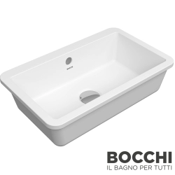 Bocchi - BOCCHI Milano Tezgah Altı Lavabo, 44 cm, Mat Beyaz