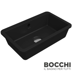 Bocchi - BOCCHI Milano Tezgah Altı Lavabo, 44 cm, Mat Siyah
