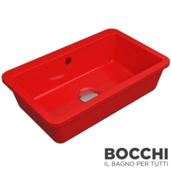 Bocchi - BOCCHI Milano Tezgah Altı Lavabo, 44 cm, Kırmızı