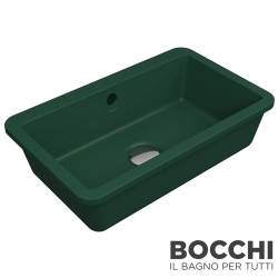 Bocchi - BOCCHI Milano Tezgah Altı Lavabo, 44 cm, Mat Yeşil