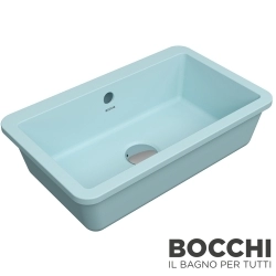 Bocchi - BOCCHI Milano Tezgah Altı Lavabo, 44 cm, Mat Buz Mavisi