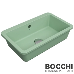 Bocchi - BOCCHI Milano Tezgah Altı Lavabo, 44 cm, Mat Mint Yeşil