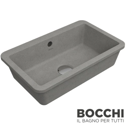 Bocchi - BOCCHI Milano Tezgah Altı Lavabo, 44 cm, Mat Beton