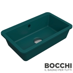 Bocchi - BOCCHI Milano Tezgah Altı Lavabo, 44 cm, Mat Petrol Mavisi