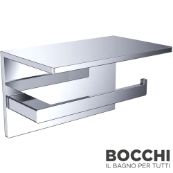 Bocchi - BOCCHI Pisa Etajerli Tuvalet Kağıtlığı, Krom