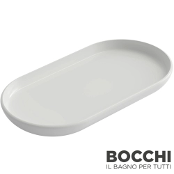 Bocchi - BOCCHI Uovo Seramik Süngerlik, Parlak Beyaz