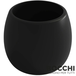 Bocchi - BOCCHI Uovo Seramik Diş Fırçalık, Mat Siyah