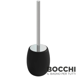 Bocchi - BOCCHI Uovo Seramik Tuvalet Fırçalığı (Yerden), Mat Siyah