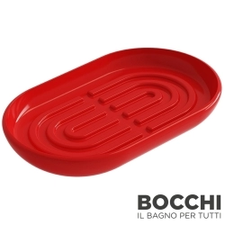Bocchi - BOCCHI Uovo Seramik Sabunluk, Parlak Kırmızı