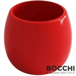 Bocchi - BOCCHI Uovo Seramik Diş Fırçalık, Parlak Kırmızı
