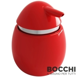 Bocchi - BOCCHI Uovo Seramik Sıvı Sabunluk, Parlak Kırmızı